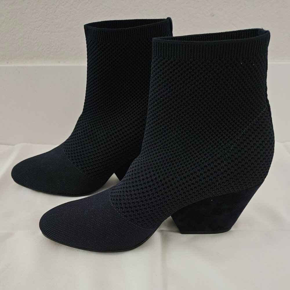 Navy Blue Ankle Boots